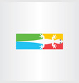 lizard logo icon symbol vector image