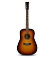 realistic acoustic guitar vector image