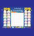 2018-2019 year calendar vector image