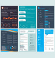 design template of business cv curriculum vector image