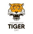 international tiger day poster template vector image