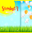 stylish summer advertisement background blue vector image