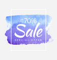 winter sale banner background calligraphy vector image