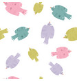 colorful seamless pattern with birds and botanical vector image vector image