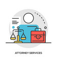 lawyer concept modern line style vector image vector image
