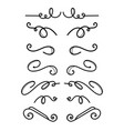 set hand drawn text dividers for poster card vector image vector image