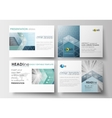 set of business templates for presentation slides vector image