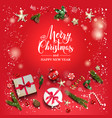 square bright red vector image