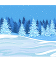 winter landscape vector image