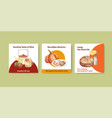 banner template with autumn outfit woodland life vector image