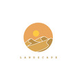 desert logo vector image