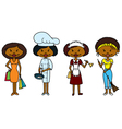 african-american housewifes vector image vector image