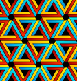 background with pen rose triangles vector image
