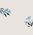 blue botanical copy space mobile wallpaper vector image vector image