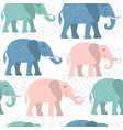 childish seamless pattern with cute elephant vector image vector image