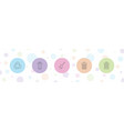 garbage icons vector image vector image