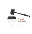 gavel icon vector image