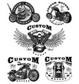 set of biker on white background 3 vector image