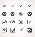 tick check mark icon set vector image vector image