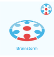 brainstorm logo concept vector image