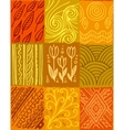 seamless pattern hand drawn patchwork vector image vector image