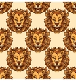 seamless pattern with lion vector image vector image