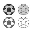 korfball different balls vector image vector image