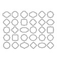 line frame label set vintage blank ornate badge vector image vector image