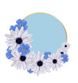 round background for an inscription spring vector image