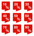 collection of square banners discount stickers vector image