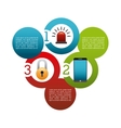 cyber security design vector image