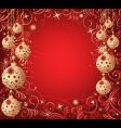 christmas background vector image vector image