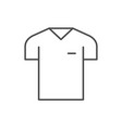 sport t-shirt line outline icon vector image