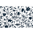 spring flowers seamless pattern scandinavian vector image vector image
