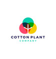 cotton logo icon download vector image