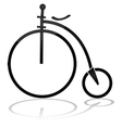 old circus bicycle vector image vector image