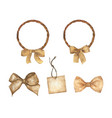 set design elements for holiday vector image vector image