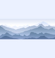 mountains eps 10 background view blue vector image
