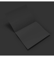 black blank magazine spread business mockup vector image