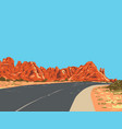 devils garden trail with rock fins in arches vector image vector image