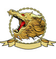head of the dragon vector image