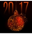 new year ball vector image vector image