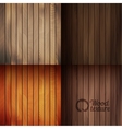 set of wood texture backgrounds four colors vector image vector image