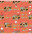 retro groovy christmas seamless pattern vector image