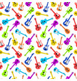 guitar collection electric bass vector image