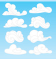 set of stylized clouds a collection vector image