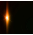 star burst yellow on black background vector image vector image