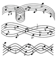 musical notes vector image