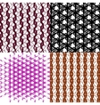 set of 4 monochrome elegant patterns ornaments may vector image