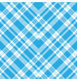 blue chevron plaid tartan textured seamless vector image vector image